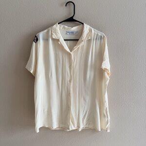 Vintage Jaclyn Smith Silk Button Down Blouse